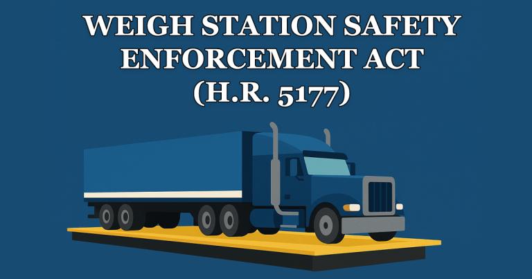 H.R. 5177 – Weigh Station Enforcement of Safety Rules for Truck Drivers